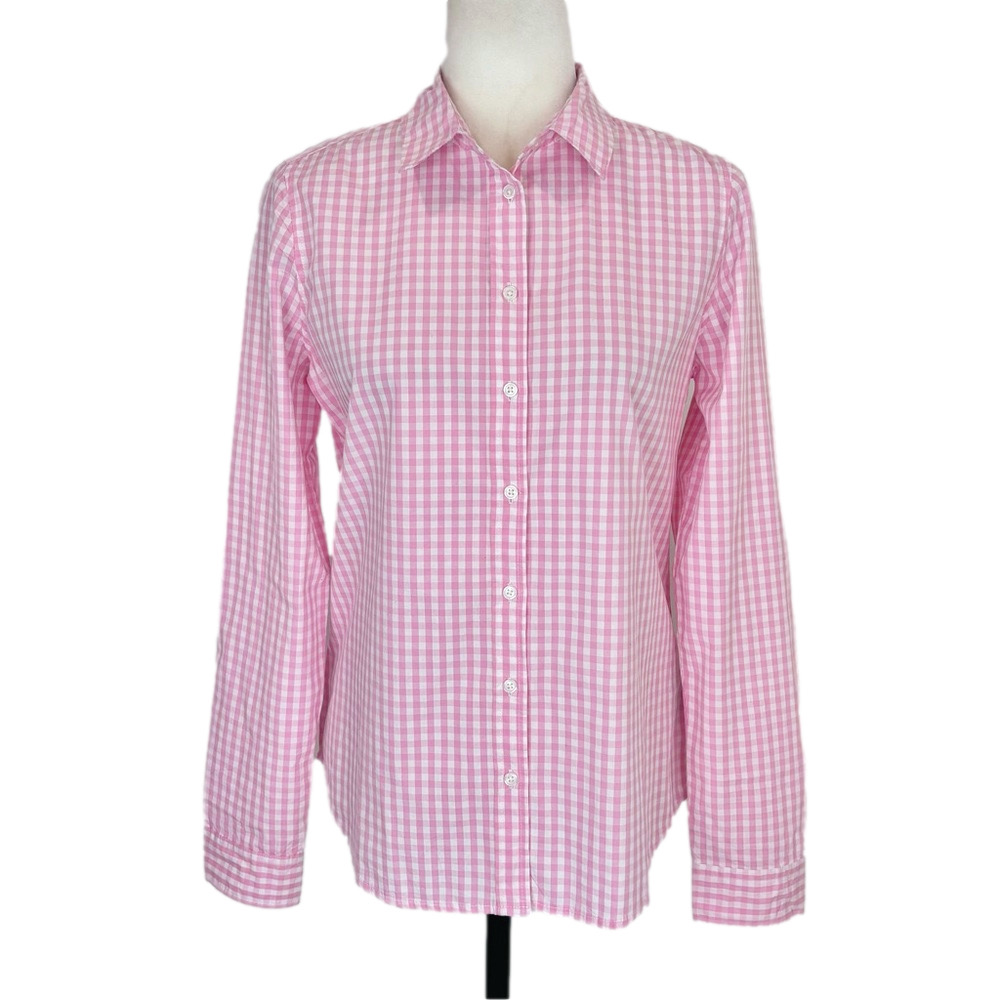 Ellos pink gingham shirt, NWOT